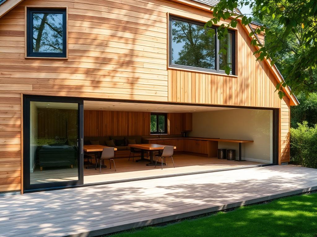 Houten uitbouw